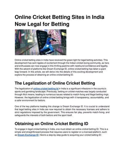 legal online cricket betting sites in india